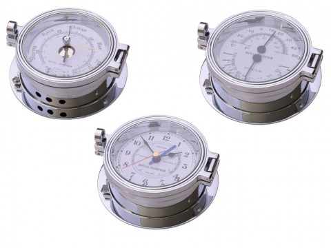 Chrome Time & Tide + Baro. + Thermo 116mm